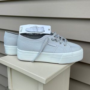 Superga Gray Platform Sneaker sz 6.5